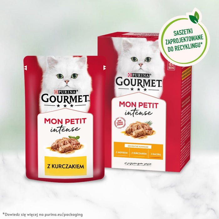 GOURMET Mon Petit Poultry Mix - wet cat food - 6 x 50 g