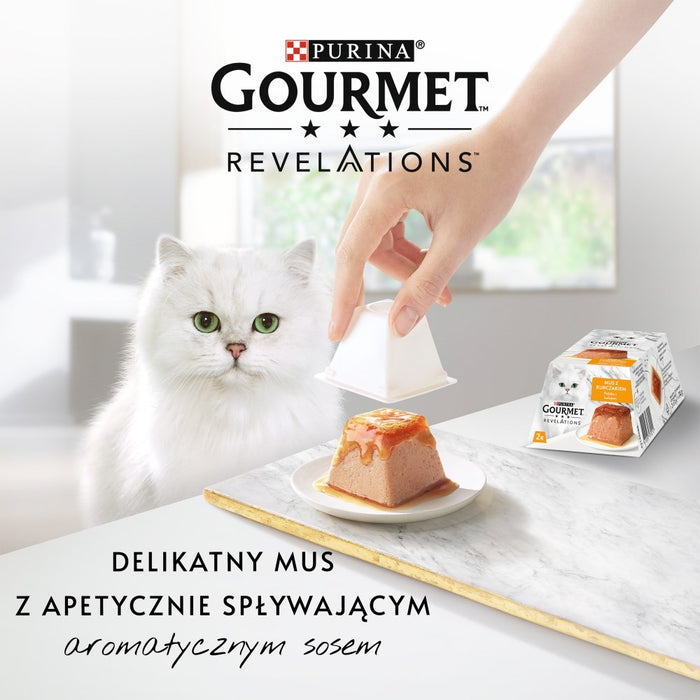 PURINA Gourmet Revelations Mousse with chicken in sauce - wet cat food - 2x57g