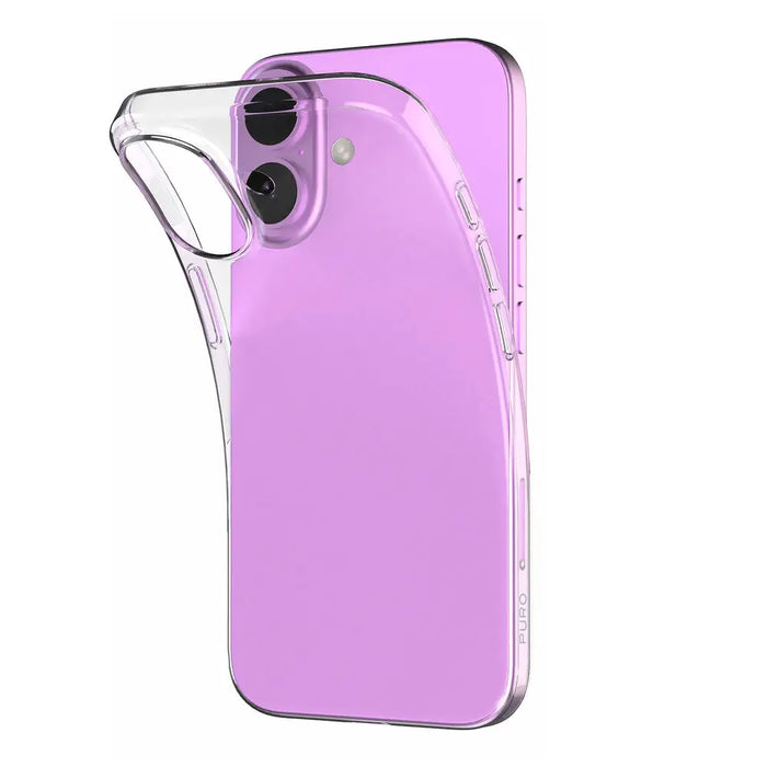 Puro 03 Nude Silicone Case for iPhone 16 - Transparent - Cell phone cases and covers<<<HurtelXML