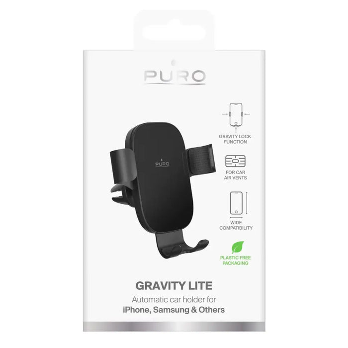 Puro Gravity Car Air Vent Gravity Holder - Black - Uchwyty samochodowe do telefonów<<<HurtelXML