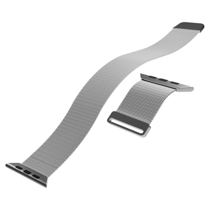 Puro Milanese Stainless Steel Apple Watch Band 38/40/41mm - Silver