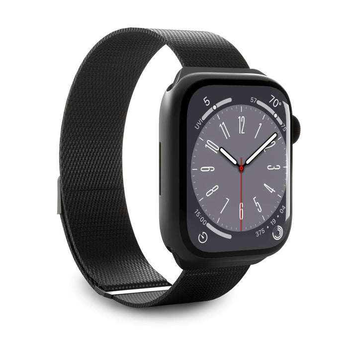 Puro Milanese Stainless Steel Apple Watch Band 38/40/41mm - Black