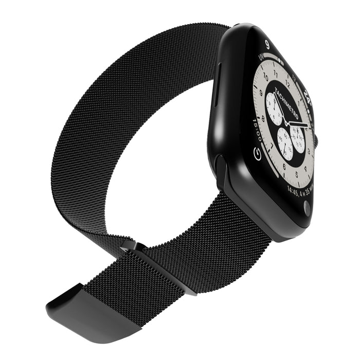 Puro Milanese Stainless Steel Apple Watch Band 38/40/41mm - Black