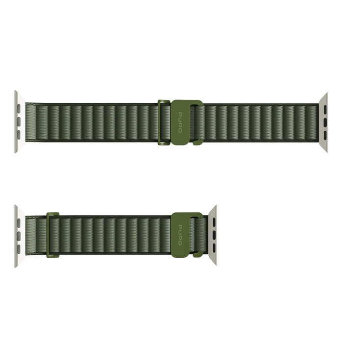 Puro Extreme Nylon Strap for Apple Watch 42 / 44 / 45 / 49 mm - Dark Green