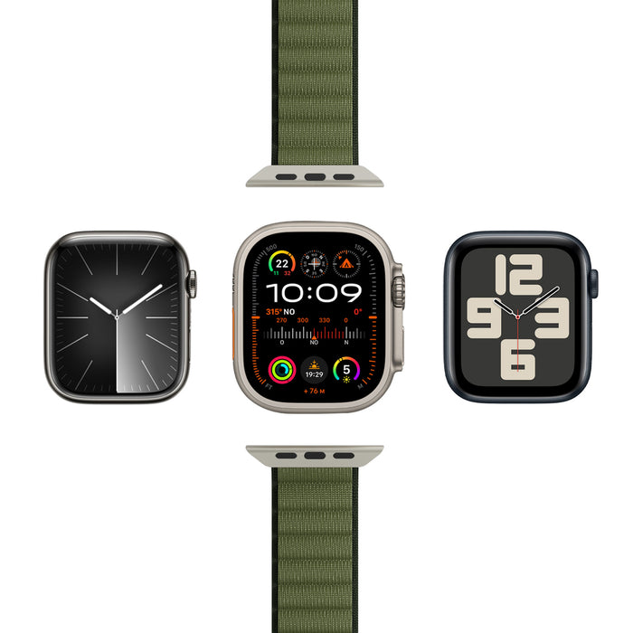 Puro Extreme Nylon Strap for Apple Watch 42 / 44 / 45 / 49 mm - Dark Green