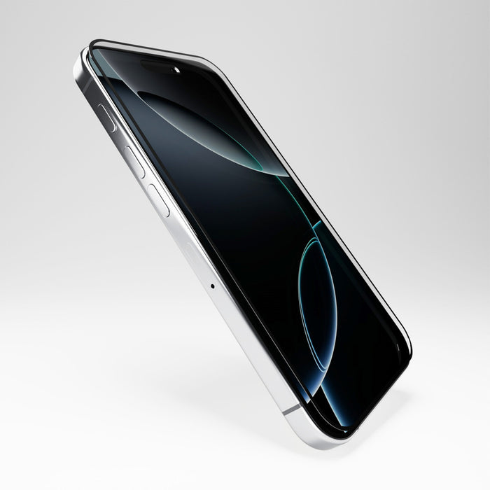 Puro Flexible Glass D3O Hybrid Glass with Black Frame for iPhone 16 Pro Max