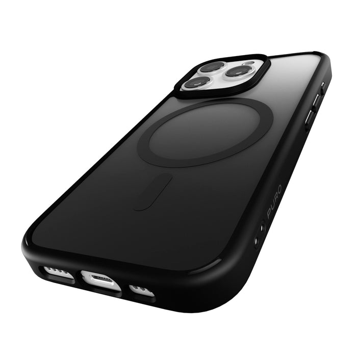 Puro Gradient MagSafe Silicone Case for iPhone 16 Pro Max - Black