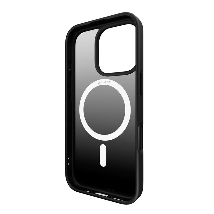 Puro Gradient MagSafe Silicone Case for iPhone 16 Pro Max - Black