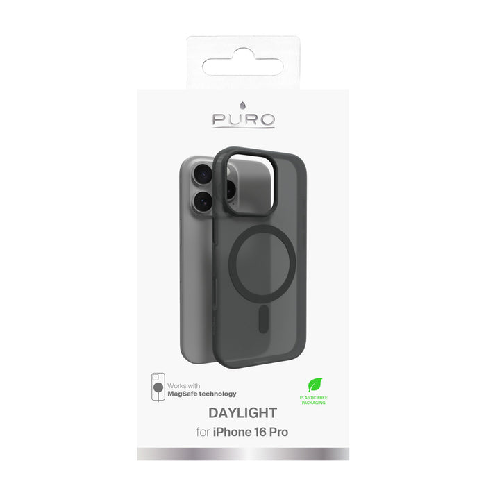 Puro Daylight MagSafe Silicone Case for iPhone 16 Pro - Black