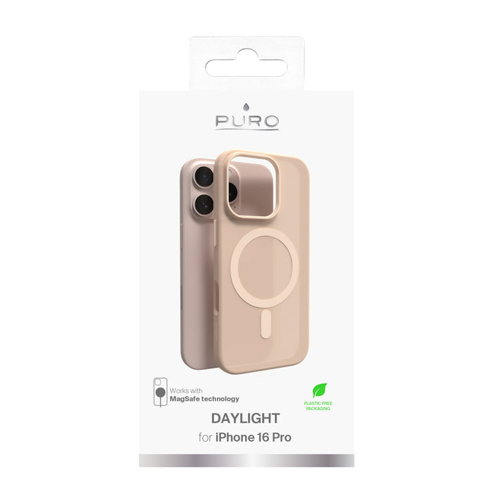 Puro Daylight MagSafe Silicone Case for iPhone 16 Pro - Beige