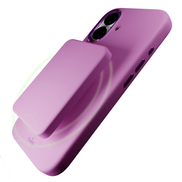 Puro Icon Mag Pro MagSafe Silicone Case for iPhone 16 - Pink