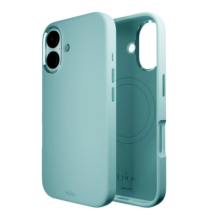 Puro Icon Mag Pro MagSafe Silicone Case for iPhone 16 - Green