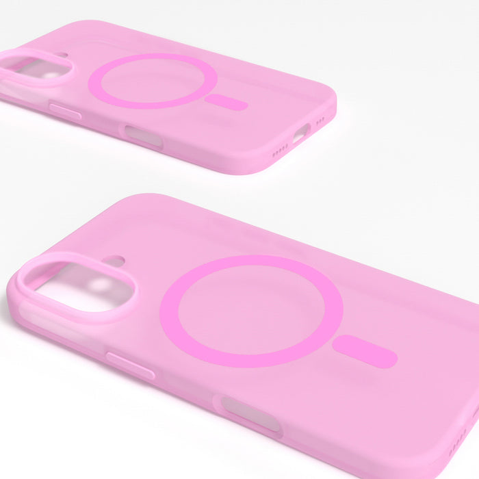 Puro Daylight MagSafe Silicone Case for iPhone 16 - Pink