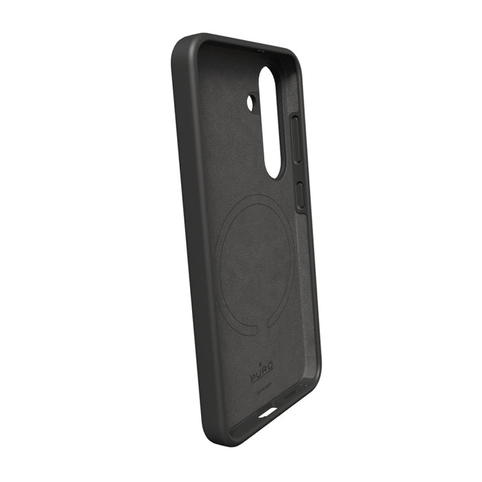 Puro Icon Mag Silicone Case with MagSafe for Samsung Galaxy S25+ - Black