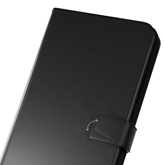 Puro Booklet Case with Flip and Wallet for Samsung Galaxy S25 - Black