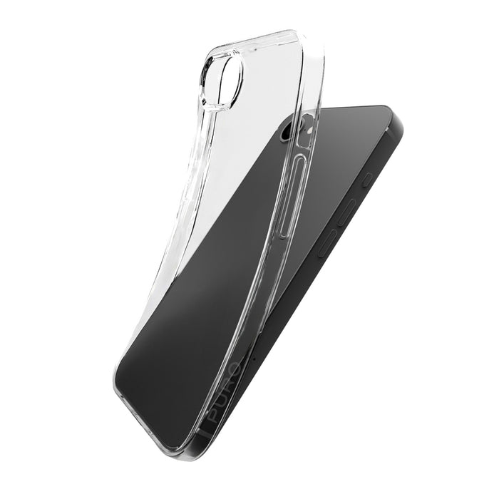 Puro 0.3 Nude Silicone Case for iPhone 16e/17e - Transparent