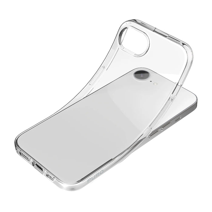 Puro 0.3 Nude Silicone Case for iPhone 16e/17e - Transparent