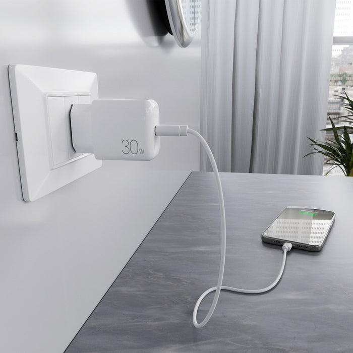 Puro PROLITE 30W USB-C Wall Charger - White