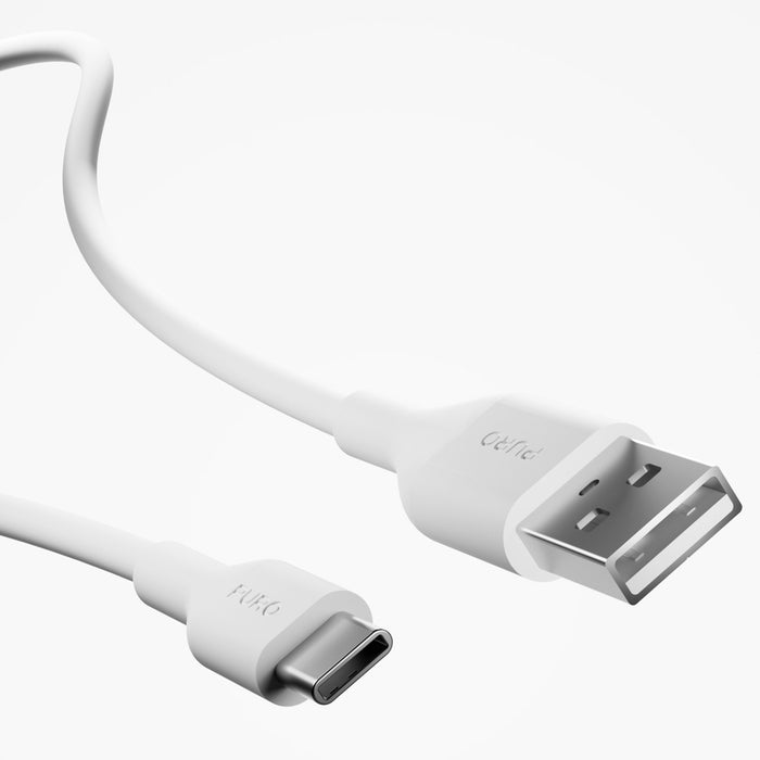 Puro PROLITE 10W USB-A wall charger + USB-A - USB-C cable 1.2m - white