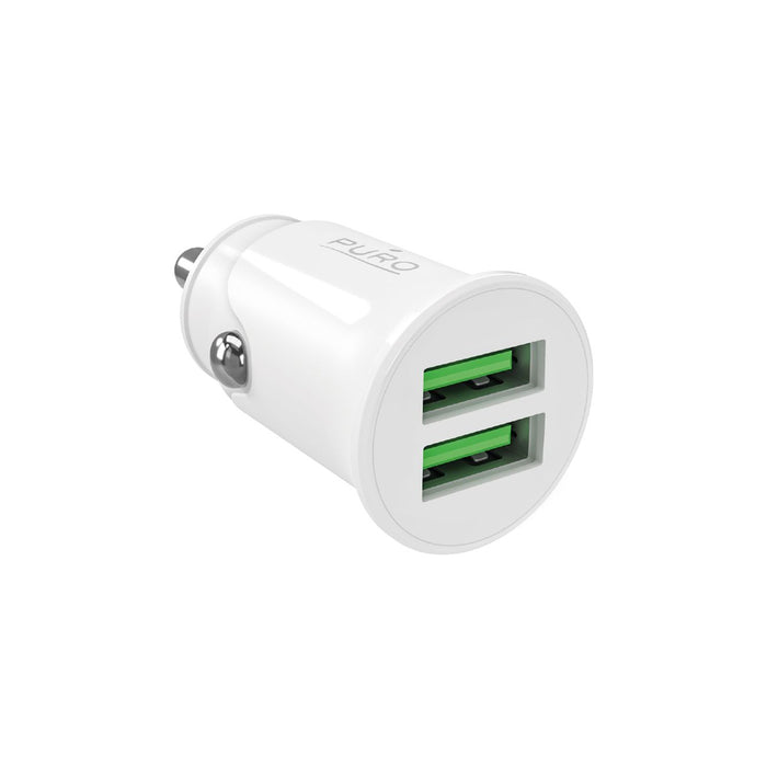 Puro Pro Lite Car Charger 2x USB-A 10W - White