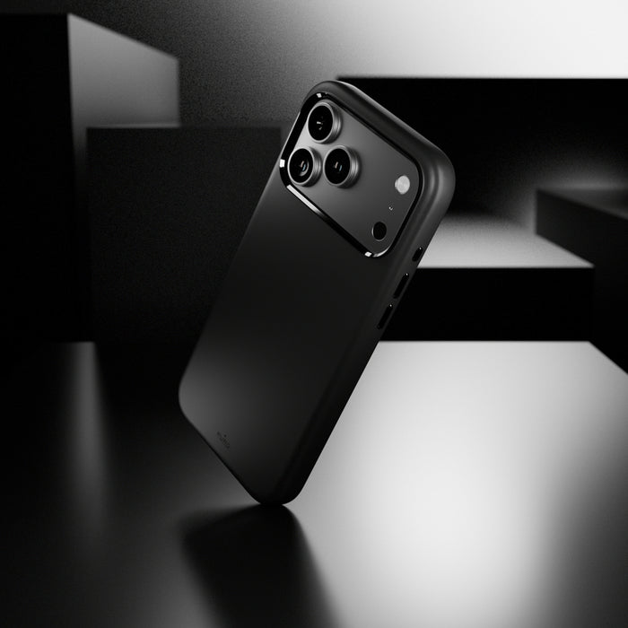Puro Icon Mag Pro Liquid Silicone Case for iPhone 17 Pro, MagSafe Compatible, with Camera Protection and Aluminum Buttons - Black