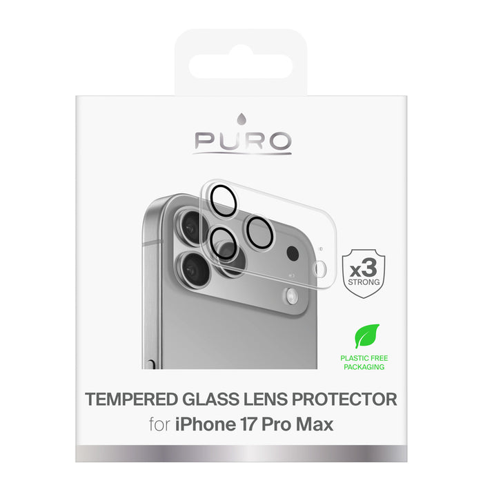 Puro Camera Standard Tempered Glass for iPhone 17 Pro Max for Camera Island and Lenses