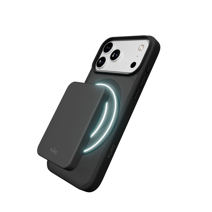 Puro Gradient TPU Case Compatible with MagSafe for iPhone 17 Pro Max - Black
