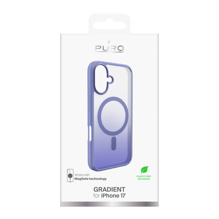 Puro Gradient TPU MagSafe Compatible Case for iPhone 17 - Purple