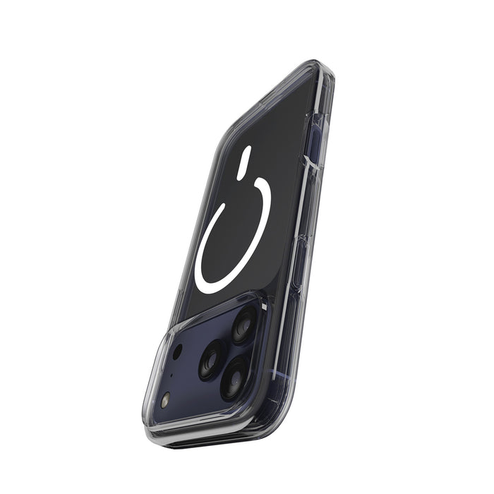 Puro Impact Clear D3O TPU+PC Case Compatible with MagSafe for iPhone 17 Pro - Transparent
