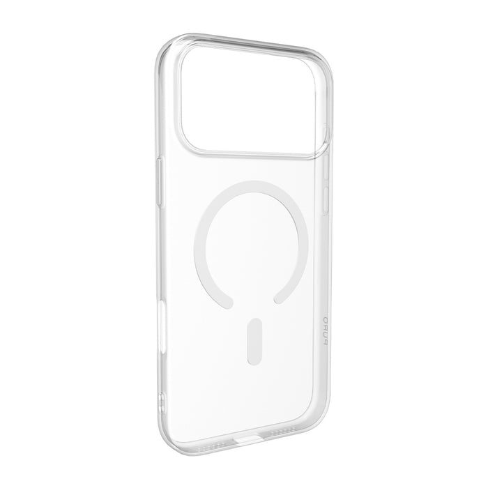 Puro 0.3 MAG Ultra-Slim TPU Case Compatible with MagSafe for iPhone 17 Pro - Transparent