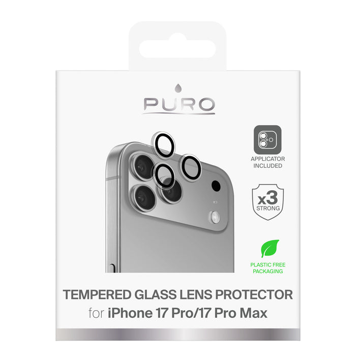 Puro Individual tempered glass lenses for iPhone 17 Pro / iPhone 17 Pro Max