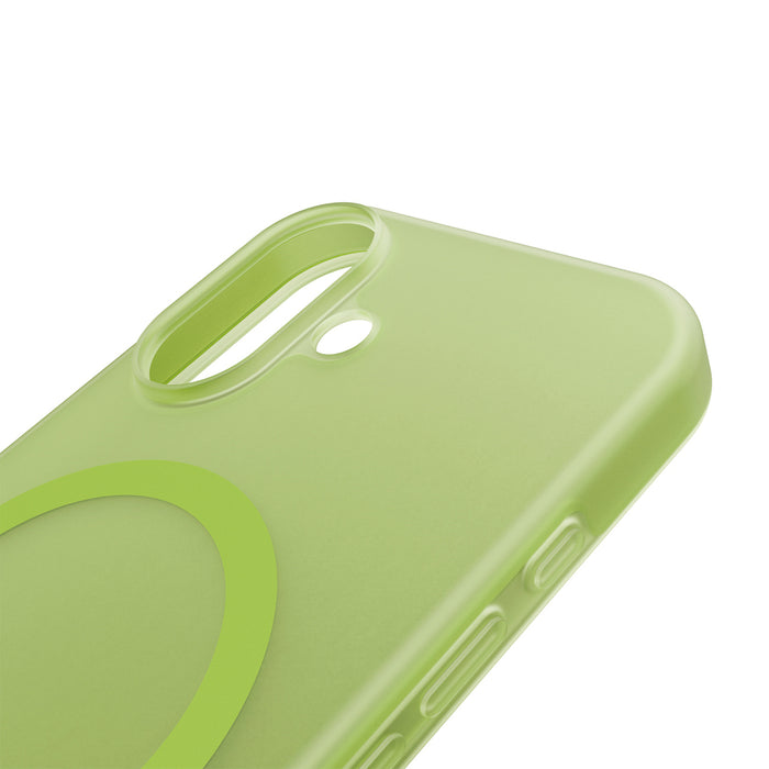 Puro Daylight Magsafe Compatible Silicone Case for iPhone 17 - Translucent Green