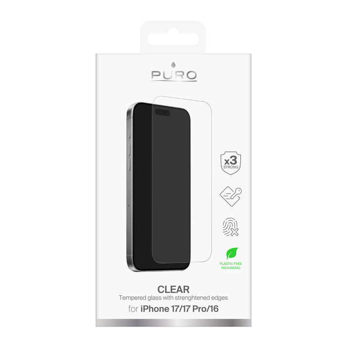 Puro Standard Tempered Glass for iPhone 17 / iPhone 17 Pro / iPhone 16