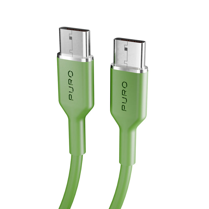 Puro ICON USB-C - USB-C cable 1.5m - green