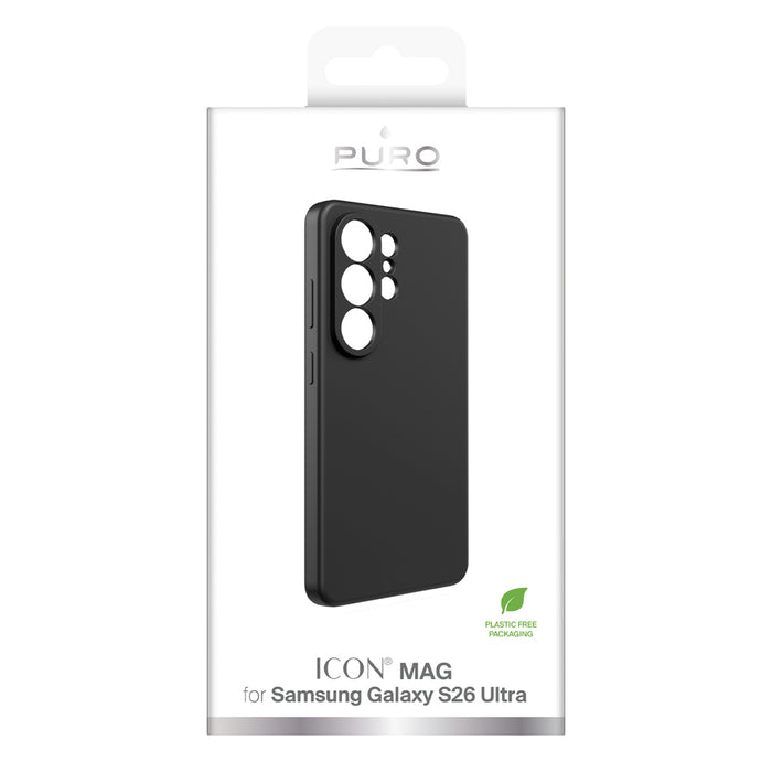 Puro ICON Protective Case for Samsung Galaxy S26 Ultra Silicone - Black