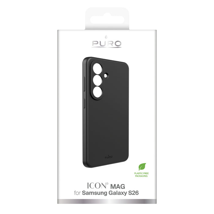 Puro ICON Silicone Case for Samsung Galaxy S26 - Black