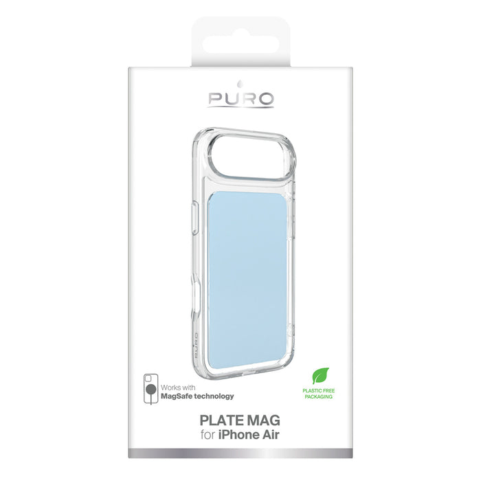 Puro Plate Mag Case for iPhone 17 Air Compatible with MagSafe - Light Blue