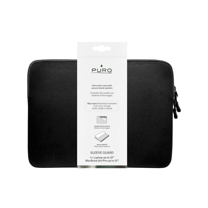 Puro Slim Guard 13" Laptop Bag - Black