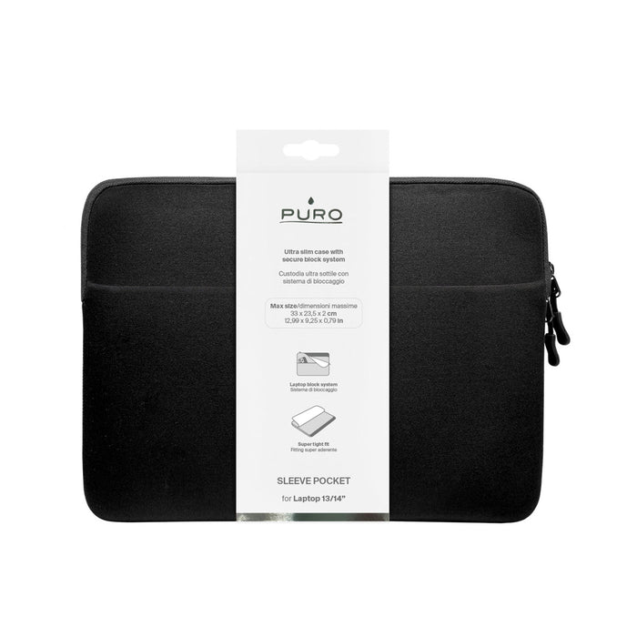Puro Slim Pocket 13" Laptop Bag - Black