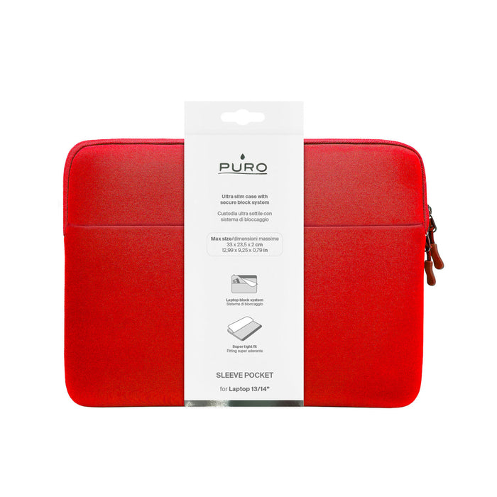 Puro Slim Pocket 13" Laptop Bag - Red