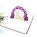 PURPLE WEDDING CARD POP-UP ’PURPLE WEDDING’ KIRIORI 10736 - Парти артикули<<<Декорации<<<Мебели и интериор<<<Praktiker