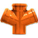 PVC SPLITTER DOUBLE Ф110Х110Х110/67O AQUASTO - ВИК тръби и фитинги<<<Отопление Охлаждане и Вик<<<Praktiker&&&ВИК тръби