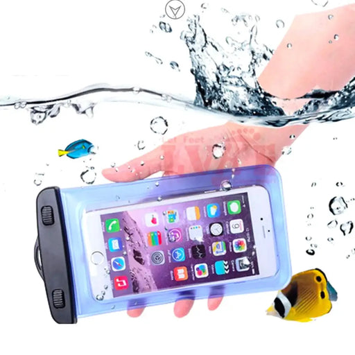 PVC waterproof armband phone case - blue - Sport products<<<HurtelXML