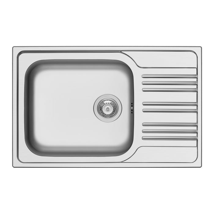 KITCHEN SINK PYRAMIS INSET 78X50 CM 1B1D Ф92