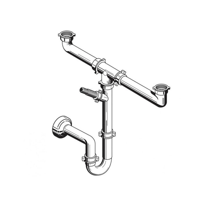 DOUBLE SIPHON FOR SINK PYRAMIS