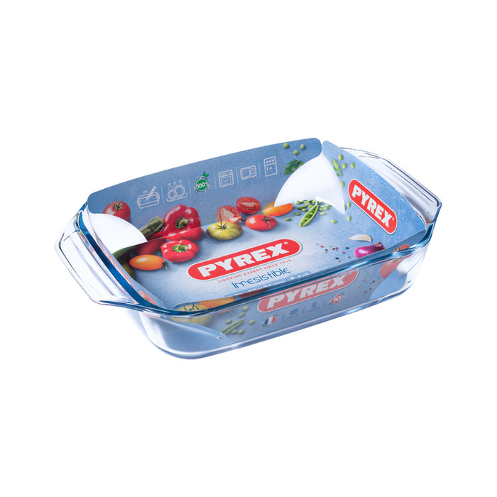 RECTANGULAR PAN WITH HANDLES 2.9 L 35 X 23 X 6 CM PYREX IRRESISTIBLE