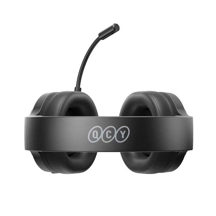 QCY Heroad V200 Tri-Mode Gaming Headphones with 7.1 Sound, 240h Battery, and Detachable Microphone - Black