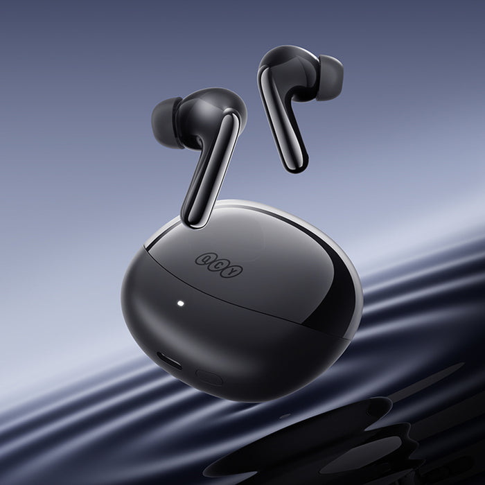 QCY Melobuds N60 Wireless In-Ear Headphones with LDAC and ANC Noise Cancellation - Black