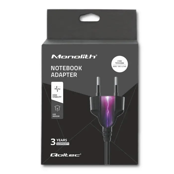 Qoltec 50090.90W power adapter/inverter Indoor Black - Power supplies for laptopsZDL-NOT<<<Power supplies for computers