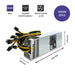 Qoltec 50177 PCI-E power supply Smart 1600W | 80 Plus Gold - Data mining - Cases power supplyZDL-OBU<<<Power supplies